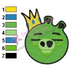 Angry Birds Embroidery Design 035